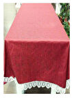 Dikdörtgen Masa Örtüsü -Bordo