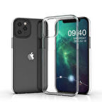 Apple iPhone 12 Uyumlu kamera korumalı Yumuşak Dokulu ve Şık Koruma Şeffaf Kılıf
