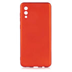 Samsung Galaxy A02 Uyumlu Kılıf Esnek ve Darbe Emici Renkli Koruyucu Kapak