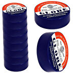 GLOBE PVC ELEKTRİK İZOLASYON BANT  "0.13x19x10Yrds"  (LACİVERT) (10'lu PAKET)