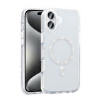 Teleplus iPhone 16 Kılıf Msafe Özellikli Koment Taşlı Kapak