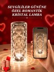 Sevgililer Günü İçin Hediye Kristal Lamba Sevgiliye Hediye USB Şarjlı Gece Lambası (Kopya)