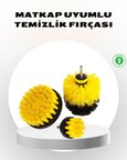 ’lü Matkap Ucu Fırça Seti – Derinlemesine Temizlik, Tüm Yüzeylerle Uyumlu
