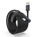 Syntech Bağlantı Kablosu 16 FT Quest2/Quest Pro/Pico 4 Aksesuarları ve PC/Steam VR, Yüksek Hızlı PC Veri Transferi, VR Kulaklık ve Oyun Bilgisayarı için USB C Kablosu, Siyah