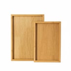 Porsima Pbt-362 Tepsi 2Li Set Çay Kahve Bambu Sunumu Tepsi Seti