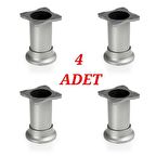 Panda Baza Ayağı Saten Renkli Plastik 5 Cm ( 4 Adet )