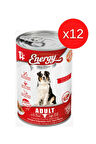 ENERGY SIĞIR ETLİ YETİŞKİN KÖPEK ISLAK MAMASI KONSERVE 400 GRAM 12 ADET