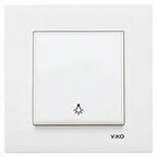 Viko Karre Beyaz Light + Çerçeve