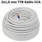 Ttr(Cca) Elektrik Kablosu 2X1,5 Mm 100 Mt.