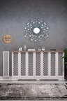 Dekoratif Petek Kaplama Modern Kalorifer Peteği Gizleme Ünitesi 11 Desen 9 Renk İç Ölçü 136 cm Dış Ölçü 140 cm DESEN6