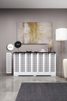 Dekoratif Petek Kaplama Modern Kalorifer Peteği Gizleme Ünitesi 11 Desen 9 Renk İç Ölçü 136 cm Dış Ölçü 140 cm DESEN8