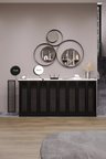 Petek Kaplama Modern Radyatör Kapatma Ünitesi Ön Panel MDF Tasarım İç ölçü 156 cm Dış Ölçü 160 cm DESEN6
