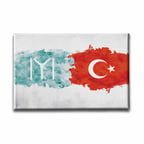 Bayrak Dekoratif Kanvas Duvar Tablosu