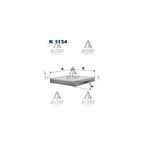 Focus C-Max 03-Mondeo 07-14 Kuga 08- Karbonsuz Polen Filtresi - Flt-K1154 - 3M5J18D543Ba 