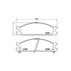 Rav-4 06-15 Camry 06-11 Yaris 06- Disk Arka Fren Balata - Ayd-60301A - 41060-23C93 