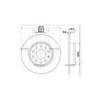 Caddy Golf Jetta A3 Leon 10- Arka 272Mm Fren Diski - Mhr-03640 - 1K0615601Aa 