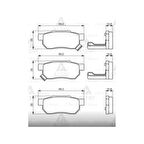 Civic 96-06 Arka Fren Balata - Del-Lp625 - 06022-Sp8-000 