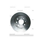 Corsa C 00-03 1.2 Ön Düz 240-4 Fren Diski - Mhr-28641 - 569020 