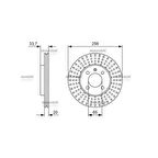 Polo Classıc Golf3 Caddy 97-01 Ön 256Mm Fren Diski - Mhr-03745 - 321615301D 