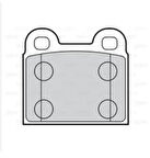 Vectra B 95-03 Omega A 86-94 Arka Fren Balata - Del-Lp590 - 1605005 