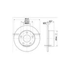 Passat A6 Superb 97-04 Arka Fren Diski 245Mm - Mhr-03737 - 4A0615601A 