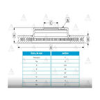 Starex 03-08 Libero H-100 Kamyonet 04-17 Ön Havalı 275-5 Fren Diski - 58129-4A200 