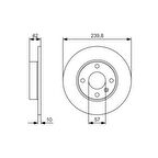 Esse Otomotiv - Astra Gastra H Fren Diski Arka 99- Bch 0986479s52 569111