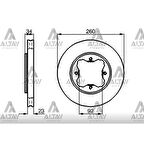 Esse Otomotiv Accord 90-02 Rover 618-620 Ön Havali 260-4 Fren Diski - BSH-0986478568 - 45251-SM4-020