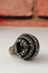 Markazit Taşlı Akik Yüzük.
