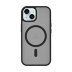 iPhone 15 "Cam Hediyeli" Tam Korumalı Yanları Renkli Silikon Kılıf Magsafe Şarj Destekli