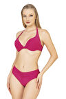 Endeep Kadın Büzgü Detaylı Destekli Pembe Bikini Takımı