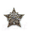 Elmas Montür Yıldız Broş