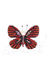 Kırmızı Kelebek Broş