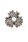 Çiçekli Markazit Broş