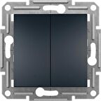 Schneider Electric Schneider Asfora Plus-Komütatör, Çerçevesiz, Antrasit EPH0300171