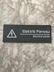 Elektrik Panosu Uyarı Levhası