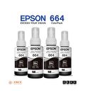 Epson 664 L100 Uyumlu Black Mürekkep Takımı