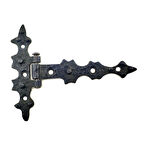 Antika Tarz Dekoratif Pirinç Yıldız Kuyruklu Menteşe - 85x110 mm, Oksit