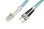Beek LC-ST Fiber Optik Patch Kablo, Multimode OM 3 50/125 Duplex, 3.0mm, LSZH, 3 metre