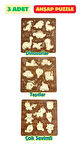 Çocuk Puzzle (Yapboz) Birinci Sınıf Ahşap 3 Parça Eğitici Öğretici Eğlenceli Set