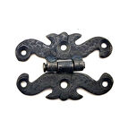 Antika Tarz Dekoratif Pirinç Kelebek Menteşe - Oksit