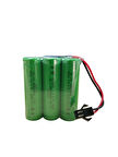 SERTEC 3.6V 3S1P AA 800 MAH KABLO + SİYAH KONNEKTÖRLÜ OYUNCAK PİLİ