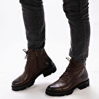 Erkek Hakiki Deri Postal Bot