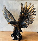 Siyah Kartal Biblo Özel Tasarım Dekoratif Biblo Ev ve Ofis