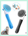Clean Otomatik Temizlenen Tuşlu Evcil Hayvan Fırçası Kedi Köpek Tüy Toplayıcı Tarak
