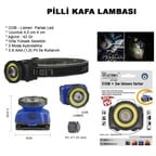 Güçlü Pilli Kafa Lambası Wt-607