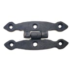 Antika Tarz Dekoratif Pirinç Dar Menteşe - 75x39 Mm, Oksit