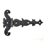 Antika Tarz Dekoratif Pirinç Kuyruklu Kelebek Menteşe - 94x147 Mm, Oksit