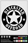 BLACKSTAR OFFROAD STICKER 30 x 30 cm