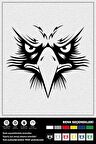 SİNİRLİ KARTAL STICKER 15 x 13 cm